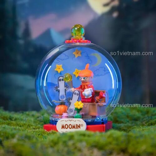 Pantasy 87206 Moomin's Whimsical Adventure mô hình quả cầu tuyết chi tiết, đồ chơi lắp ghép, đồ chơi phát triển trí tuệ, giá tốt
