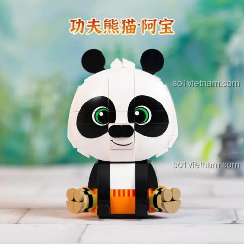 Đồ chơi mô hình Panda Po Pantasy 99124, bộ lắp ghép Gấu Trúc Po Kung Fu Panda, nhân vật hoạt hình dễ thương, giá tốt.