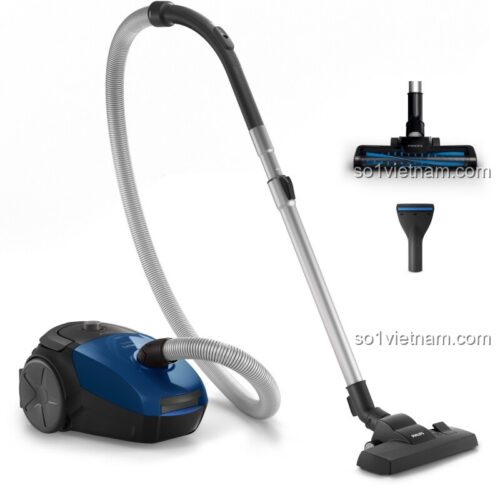Máy hút bụi Philips PowerGo FC8296 với ống hút và các phụ kiện đi kèm, công suất 2000W, bộ lọc EPA 10, giá tốt