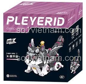 đồ chơi mô hình Pleyerid M38-P8018-02 hộp màu tím, thiết kế Cyberpunk, cho con trai con gái 12 tuổi, tiết kiệm