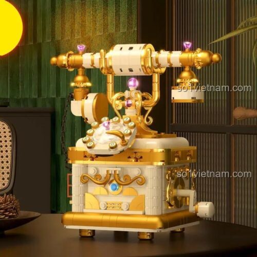Mô hình điện thoại cổ điển Poppin 662042 sau khi lắp ráp