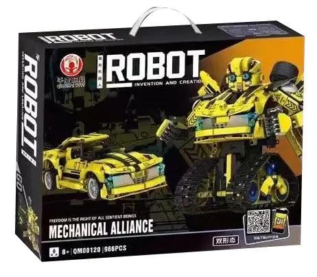 Robot Biến Hình Công Nghệ Đại Hoàng Phong 千麦 QM00120, Robot biến hình, Xe thể thao biến hình, 966 mảnh ghép, Độ tuổi 8+, Giá tốt
