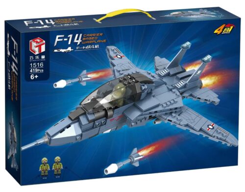 Bộ lắp ghép Máy bay chiến đấu F-14 Tomcat Qiaole Tong 1516 giá tốt, đồ chơi lắp ráp Qiaole Tong cho bé trai 6 tuổi