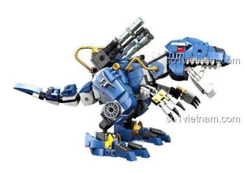 Bộ lắp ghép Khủng long bạo chúa T-Rex cơ khí 巧乐童 2104