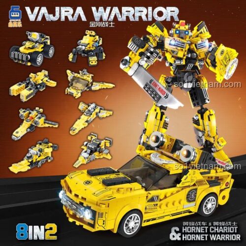 QigaoLe BB303 Bộ đồ chơi Chiến binh Ong các chế độ biến hình