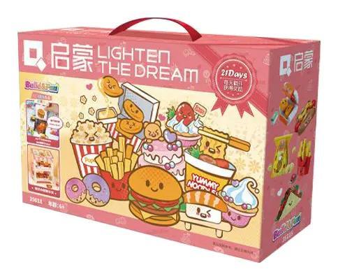 Hộp đồ chơi lắp ghép QMAN 35018 Lịch đếm ngược 21 món ăn mini cho bé gái 6 tuổi giá rẻ.