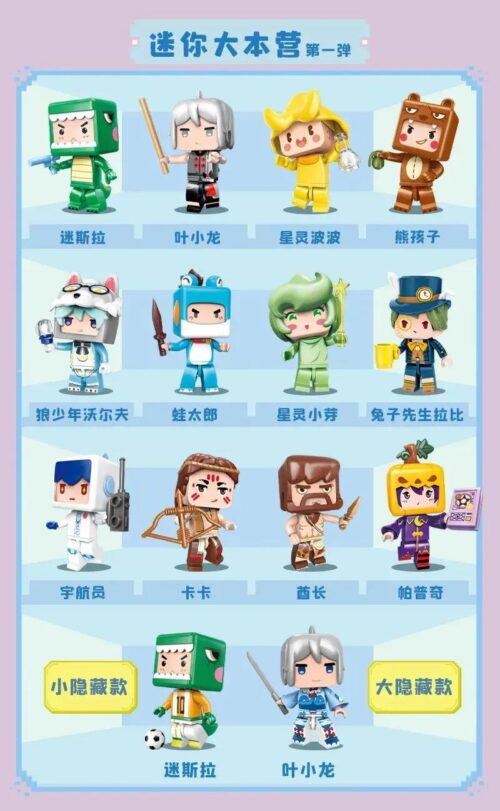 Bộ đồ chơi QMAN 72034 Minifigure Mini World hộp mù, bộ lắp ghép nhân vật Mini World cho bé 6 tuổi, giá tốt.