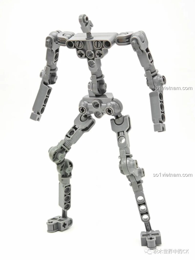 Khung xương lắp sẵn của Robot Mặc Tử 78006, giúp mô hình cử động linh hoạt.
