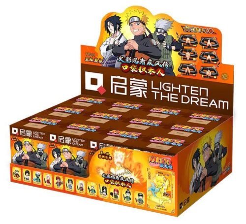 Hộp trưng bày bộ sưu tập minifigure Naruto Shippuden Qman 79001, đồ chơi mô hình giá rẻ cho bé trai 6 tuổi.
