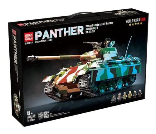 Hộp bộ lắp ghép xe tăng Panther G Quan Guan 100252, đồ chơi mô hình quân sự cho bé trai 6 tuổi giá rẻ