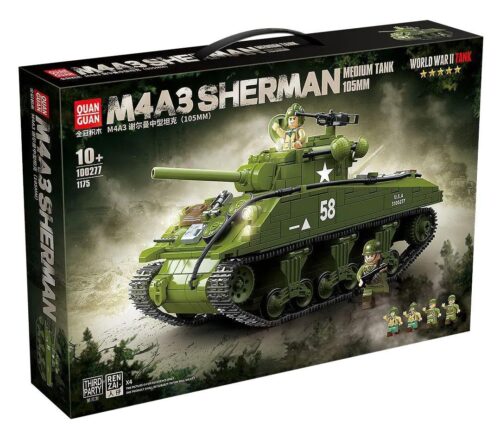 Bộ lắp ghép Xe Tăng M4A3 Sherman, đồ chơi mô hình Xe Tăng Thế Chiến II cho bé trai 6 tuổi, giá tốt.