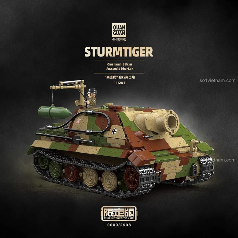Mô hình xe tăng SturmTiger Đức QUANGUAN 100315