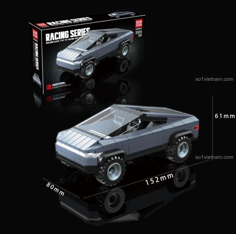 Bánh xe xe bán tải Tesla Cybertruck lắp ráp từ bộ QUANGUAN 100316