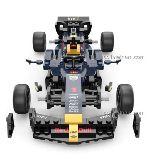 Hình ảnh các bộ phận của đồ chơi mô hình RASTAR 92500, mô phỏng chi tiết xe đua F1 Red Bull RB19, chất lượng cao.
