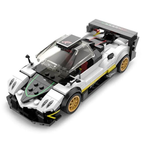 Bộ lắp ghép siêu xe Pagani Zonda R RASTAR 93900-B màu trắng, đồ chơi mô hình giá rẻ cho bé trai 6 tuổi.