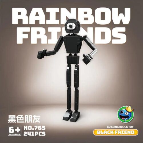 Bộ đồ chơi RENZAIMA 765 Rainbow Friends Black Friend cho bé trai 6 tuổi, 241 chi tiết, nhân vật đáng sợ
