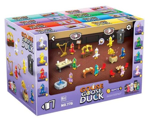 Hộp đồ chơi lắp ráp RENZAIMA 776 trọn bộ 8 nhân vật game Goose Goose Duck cho bé trai và bé gái 6 tuổi giá rẻ.