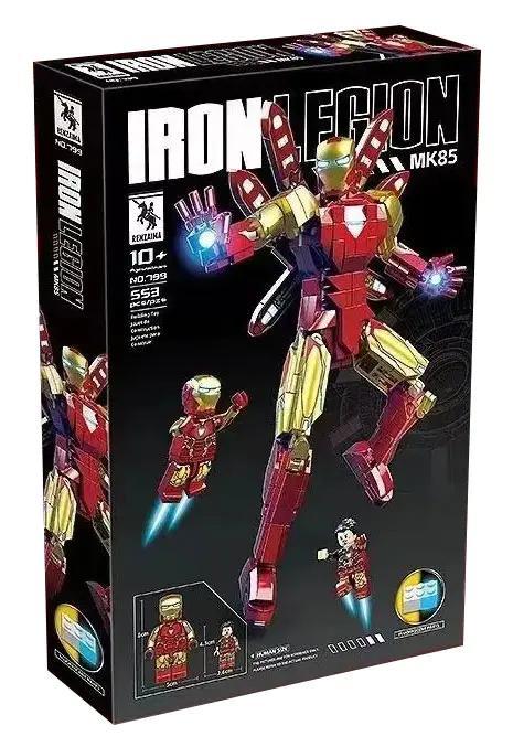 Hộp sản phẩm bộ đồ chơi Iron Man MK85 RENZAIMA 799