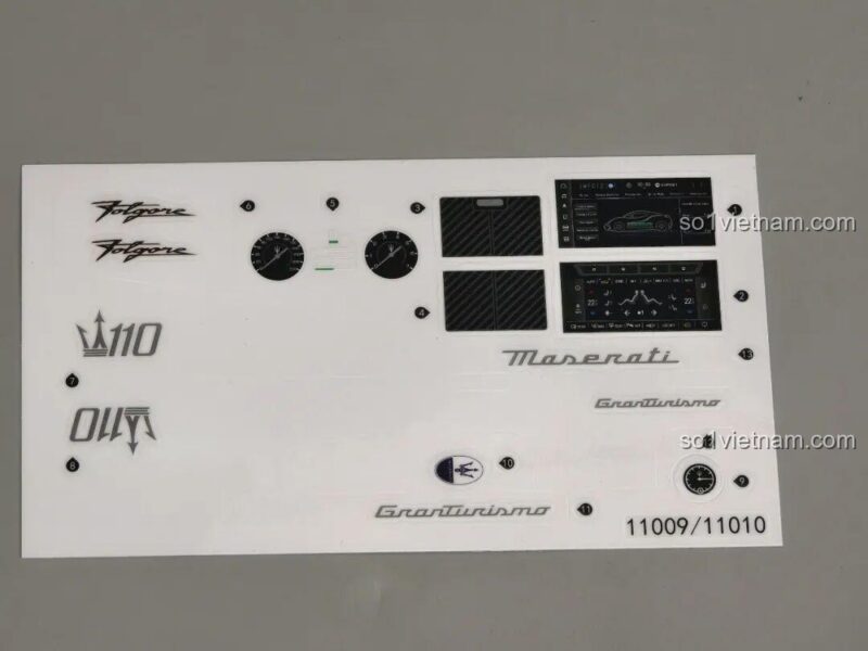 Trang hướng dẫn lắp ráp bộ lắp ghép Reobrix 11010 Maserati GranTurismo, có hình ảnh minh họa 1:1, đồ chơi mô hình 5480 mảnh.