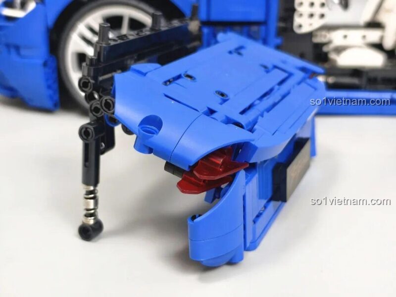 Cơ cấu cánh gió phía sau của bộ lắp ghép Reobrix 11010 Maserati GranTurismo, có thể điều chỉnh góc, mô hình xe thể thao 5480 mảnh.