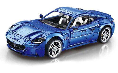 Bộ lắp ghép Maserati GranTurismo Reobrix 11010 màu xanh dương, mô hình xe thể thao tỉ lệ 1:8 với 5480 chi tiết, phù hợp con trai 14 tuổi, giá tốt.