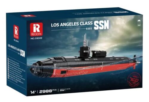 Hộp đồ chơi lắp ghép tàu ngầm tấn công hạt nhân lớp Los Angeles Reobrix 33049