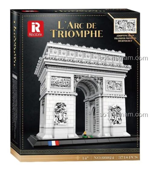 Hộp sản phẩm bộ lắp ghép Khải Hoàn Môn Paris Reobrix 66024