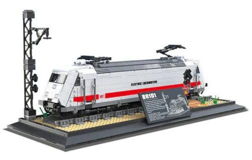 Bộ lắp ghép Reobrix 66802 Đầu máy Xe lửa Điện BR101, mô hình xe lửa điện chất lượng cao, giá tốt cho con trai 14 tuổi, kiệt tác đường sắt.