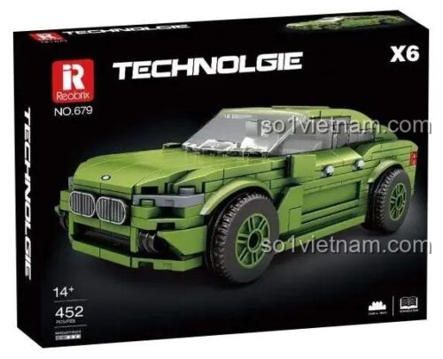 Hộp đồ chơi mô hình Reobrix 679 Xe BMW X6, món quà giá tốt cho bé trai yêu thích siêu xe.