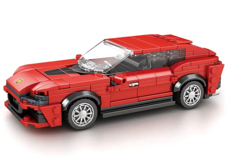 Mô hình bộ lắp ghép Siêu xe Ferrari Purosangue Reobrix 689 màu đỏ, thiết kế tinh xảo dành cho con trai 14 tuổi, giá tốt.