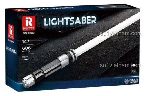 Hộp sản phẩm Reobrix 99013 Thanh Kiếm Ánh Sáng Trắng