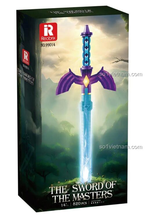 Hộp bộ lắp ghép Reobrix 99014 Kiếm Master - Đồ chơi mô hình Kiếm Master