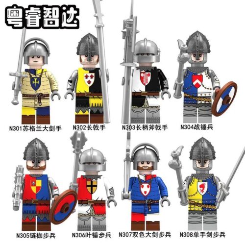 Bộ đồ chơi Lính Chiến Tranh Hoa Hồng Rui Zhi N308, bộ lắp ghép lính trung cổ giá tốt cho bé trai 6 tuổi.