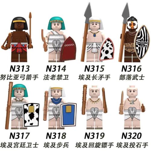 Minifigure Rui Zhi N315 Lính Ai Cập Thương thủ, bộ đồ chơi chiến binh Ai Cập cổ đại chi tiết, phù hợp bé trai 6 tuổi, giá tốt