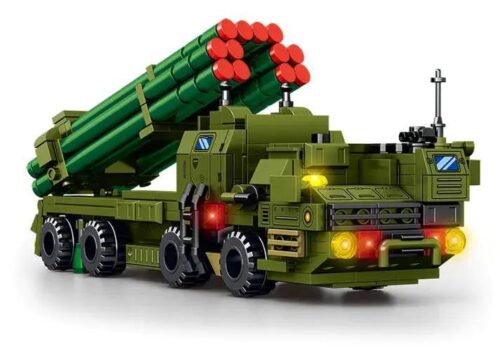 SEMBO 207070 Xe Tăng Phóng Tên Lửa Tornado 8 trong 1, bộ lắp ghép xe quân sự cho bé trai 6 tuổi, mô hình xe tăng phóng tên lửa chi tiết cao, có đèn LED, lắp ráp 8 kiểu khác nhau, giá tốt