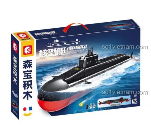Hộp sản phẩm SEMBO 208043 Tàu Ngầm Hạt Nhân Chiến Lược