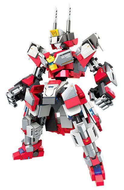 SEMBO 106068 Robot chiến binh tương lai, bộ lắp ghép robot biến hình 488 mảnh cho bé trai 6 tuổi