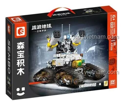 Hộp đồ chơi mô hình Sembo 107503 Cỗ máy chiến đấu Hắc Ám, 496 mảnh, quà tặng sáng tạo cho con trai.