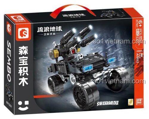 Hộp sản phẩm SEMBO 107507 Ghost Blade bộ lắp ghép 412 mảnh cho bé trai 6 tuổi
