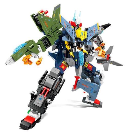 SEMBO 202224 Chiến cơ Hurricane robot biến hình 4 trong 1, đồ chơi lắp ráp quân sự cho bé trai 6 tuổi