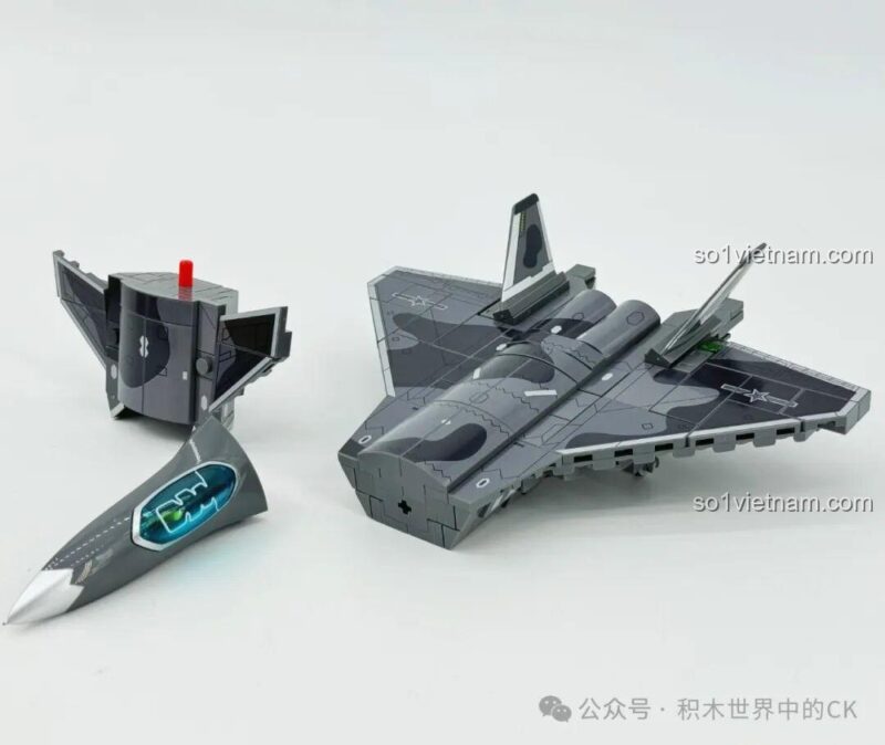 Sembo 202256 Máy Bay Chiến Đấu J-20, các bộ phận chính của máy bay J-20 đã hoàn thành, mô hình độc đáo, giá tốt cho bé trai 6 tuổi