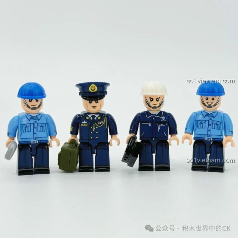 bộ lắp ghép Dây Chuyền Sản Xuất Máy Bay Chiến Đấu J-20 Sembo 202256, 4 minifigures phi công và kỹ sư, chi tiết cao, phù hợp bé trai 6 tuổi
