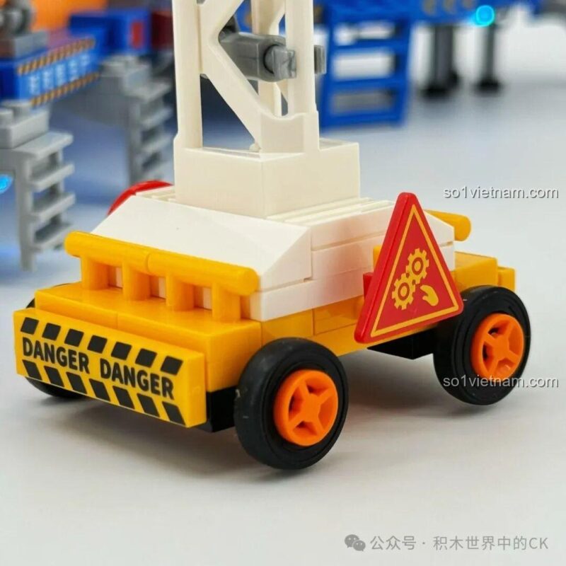 Máy Bay Chiến Đấu J-20 Sembo202256, xe cần cẩu nhỏ với biển báo bánh răng, mô hình độc đáo, giá tốt cho bé trai 6 tuổi