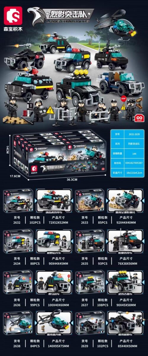 Hộp bộ đồ chơi SEMBO 2633 Laing Commandos