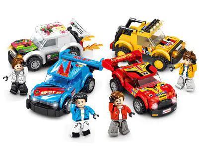 SEMBO 2851 Xe Đua Cool Team Bộ Lắp Ghép Xe Đua Đồ Chơi Trẻ Em