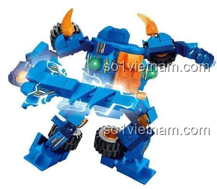 SEMBO 2857 Robot Biến Hình Sấm Sét - Bộ đồ chơi xe cộ cho bé trai 6 tuổi