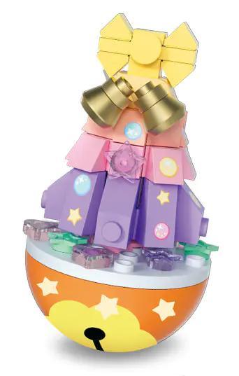 bộ lắp ghép Cây thông Giáng Sinh SEMBO 605039, mô hình cây thông bất tử màu pastel cho bé gái 6 tuổi, giá tốt