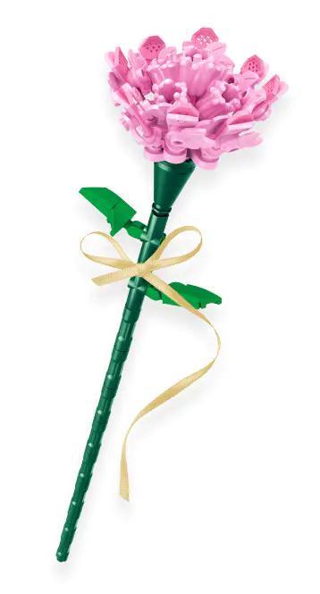 Bộ lắp ghép Hoa Cẩm Chướng SEMBO 611006 màu hồng tinh tế, đồ chơi lắp ghép cho bé gái 6 tuổi, giá tốt.