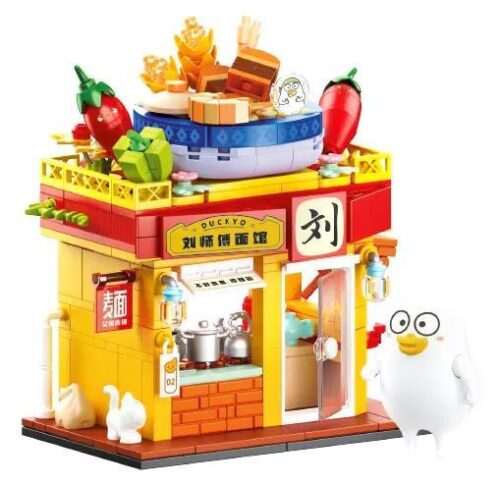 bộ lắp ghép Quán Mì Thầy Lưu, đồ chơi mô hình Quán Mì Thầy Lưu cho bé 6 tuổi, giá tốt