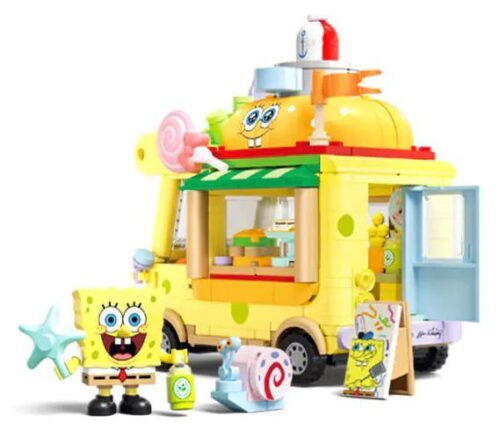 Bộ đồ chơi Xe bán hamburger SpongeBob Sembo 612217, mô hình xe bán hamburger vui nhộn cho bé 6 tuổi giá tốt